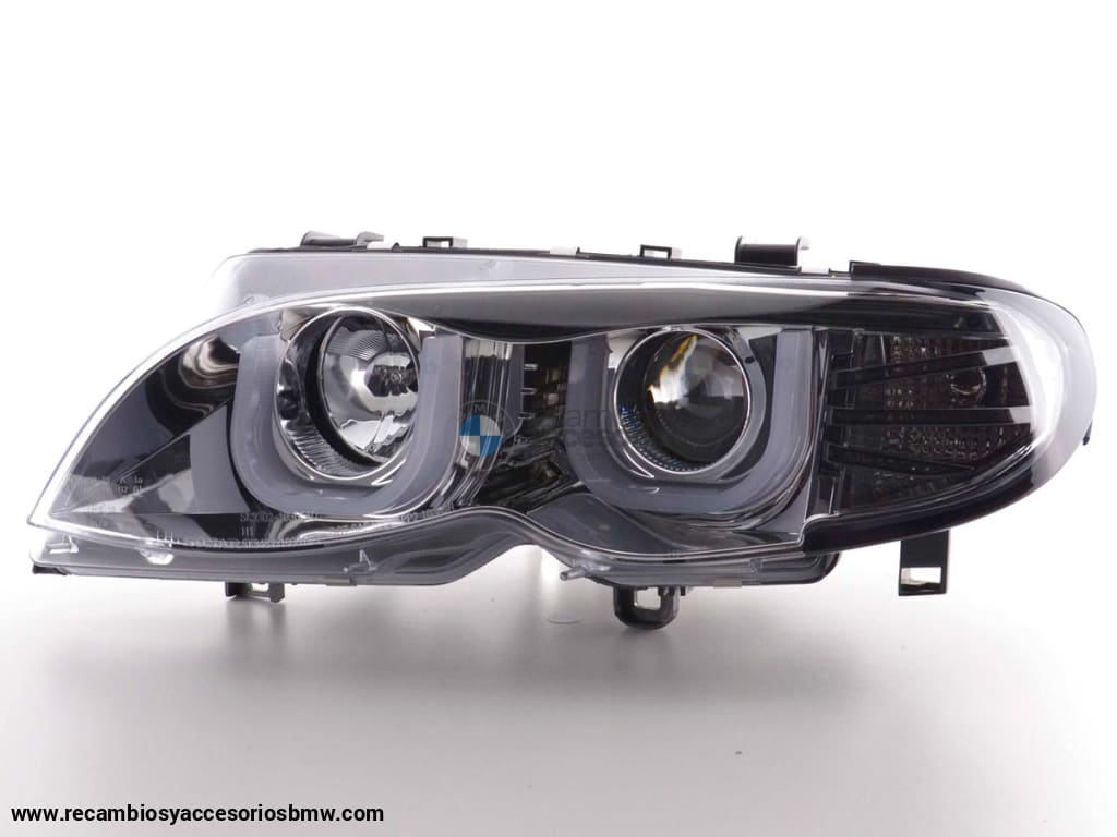 Faro De Luz Diurna Led Drl Look Bmw Serie 3 E46 Limo / Touring 02-05 Cromado Para Volante A La