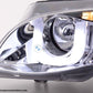 Faro De Luz Diurna Led Drl Look Bmw Serie 3 E46 Limo / Touring 02-05 Cromado Para Volante A La