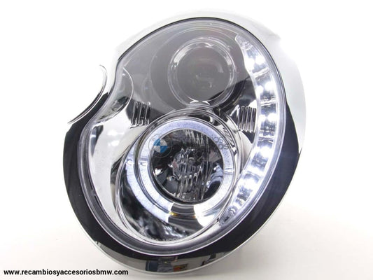 Faro Diurno Led Drl Look Mini Cooper Tipo R50 01-06 Cromo Lights > Headlights