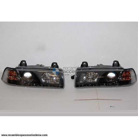 Faros Delanteros Luz De Dia Bmw E36 ’92 4P. Black Delanteros