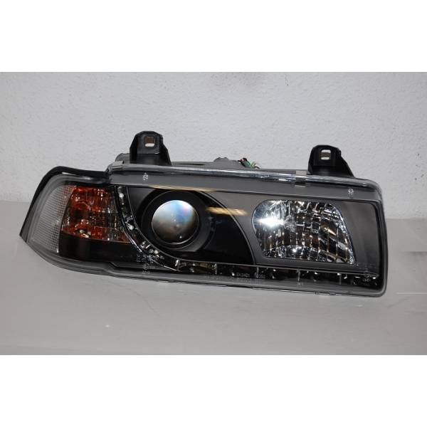 Faros Delanteros Luz De Dia Bmw E36 ’92 4P. Black Delanteros