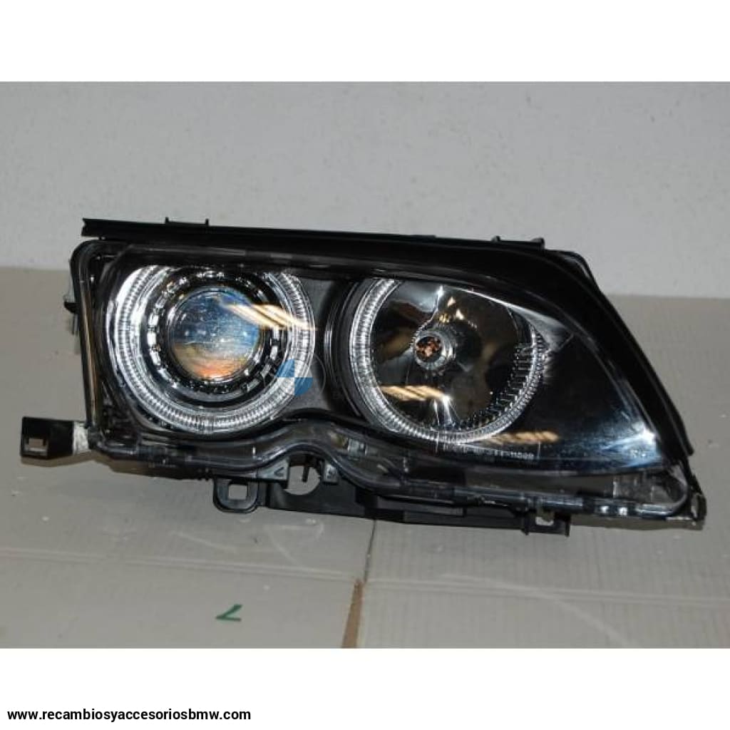 Faros Delanteros Ojos De Angel Bmw E46 ’02/’05 4P. Elect. Black Delanteros