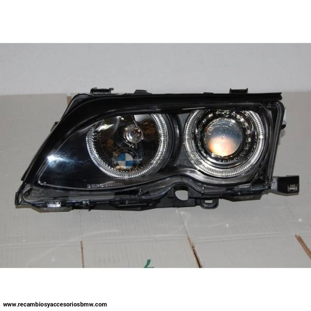 Faros Delanteros Ojos De Angel Bmw E46 ’02/’05 4P. Elect. Black Delanteros