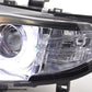 Juego De Faros Angel Eyes Bmw Serie 3 E46 Limo / Touring 02-05 Cromado Para Volante A La Derecha