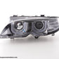 Juego De Faros Angel Eyes Bmw Serie 3 E46 Limo / Touring 02-05 Cromado Para Volante A La Derecha