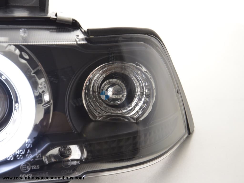 Juego De Faros Angel Eyes Ccfl Bmw Serie 3 E36 Coupe / Cabrio 92-98 Negro Lights > Headlights