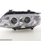 Juego De Faros Delanteros Xenon Daylight Ccfl Drl Look Bmw X5 E53 03-06 Cromado Lights > Headlights