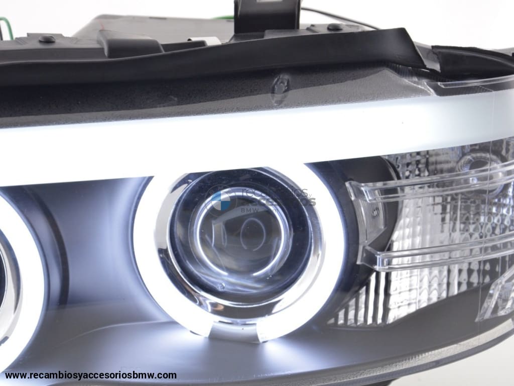 Juego De Faros Delanteros Xenon Daylight Ccfl Drl Look Bmw X5 E53 03-06 Negro Lights > Headlights