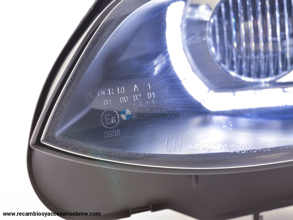 Faros Delanteros Xenon Daylight Led Luces Diurnas Bmw Serie 3 E92 / E93 06-10 Negro Lights >