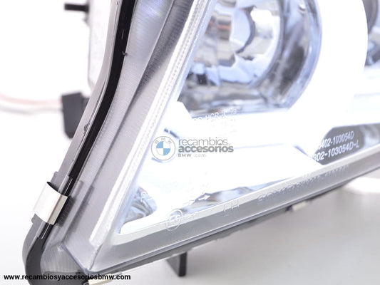 Faros Delanteros Xenón Luz Diurna Led Drl Look Bmw Serie 3 E90 / E91 05-08 Cromado Lights >