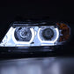 Faros Delanteros Xenón Luz Diurna Led Drl Look Bmw Serie 3 E90 / E91 05-08 Cromado Lights >