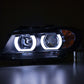 Faros Delanteros Xenón Luz Diurna Led Drl Look Bmw Serie 3 E90 / E91 05-08 Negro Lights > Headlights