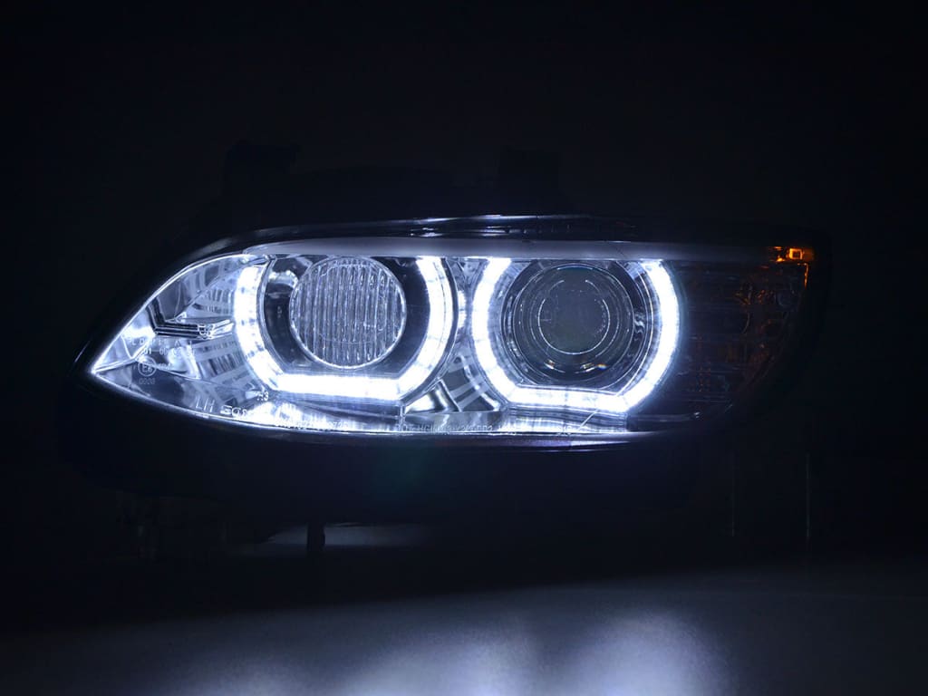 Faros Delanteros Xenón Luz Diurna Led Luces Diurnas Bmw Serie 3 E92 / E93 06-10 Cromado Lights >