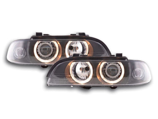 Faros Delanteros Xenon Ojos De Angel Bmw Serie 5 E39 95-00 Negro Lights > Headlights