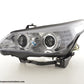 Juego De Faros Xenon Angel Eyes Ccfl Bmw Serie 5 E60 / E61 03-04 Cromo Para Volante A La Derecha