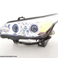 Juego De Faros Xenon Angel Eyes Ccfl Bmw Serie 5 E60 / E61 03-04 Cromo Para Volante A La Derecha