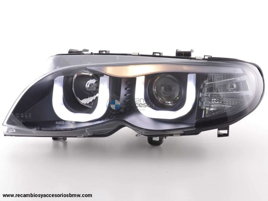 Faros De Ojo Ángel Bmw Serie 3 E46 Limo / Touring 02-05 Negro Lights > Headlights