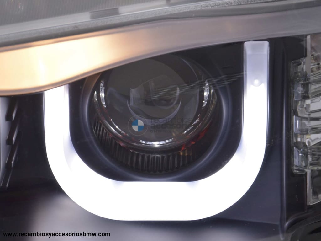 Faros De Ojo Ángel Bmw Serie 3 E46 Limo / Touring 02-05 Negro Lights > Headlights