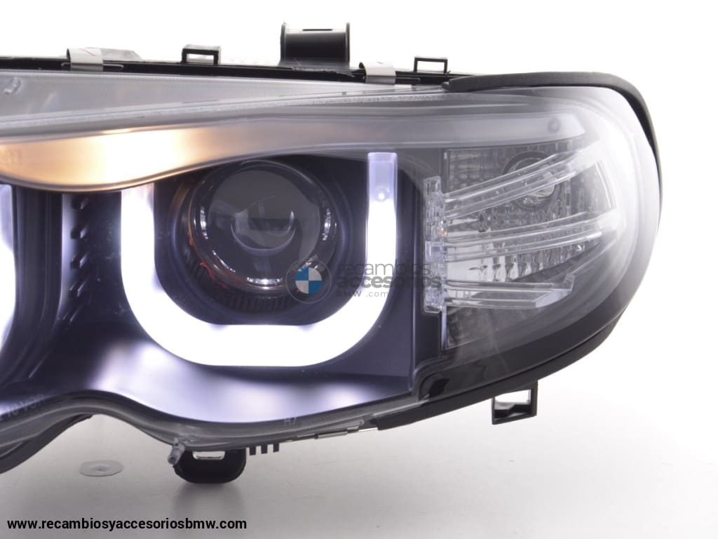 Faros De Ojo Ángel Bmw Serie 3 E46 Limo / Touring 02-05 Negro Para Volante A La Derecha Lights >