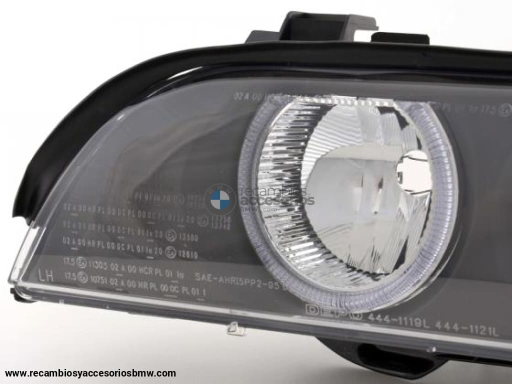 Faros Xenon Angel Eyes Bmw Serie 5 E39 95-00 Negro Lights > Headlights