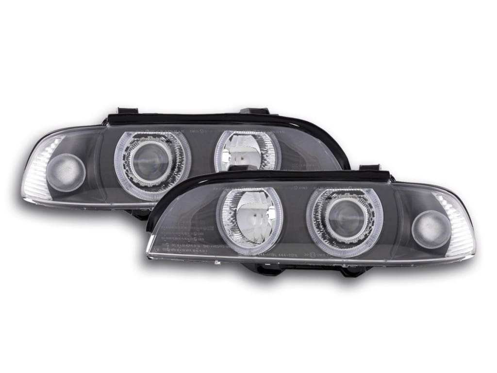 Faros Xenon Angel Eyes Bmw Serie 5 E39 95-00 Negro Lights > Headlights