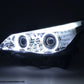 Faros Xenon Ojos De Angel Ccfl Bmw 5Er E60 / E61 03-04 Cromo Lights > Headlights