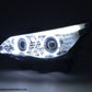 Faros Xenón Angel Eyes Ccfl Bmw 5Er E60 / E61 05-08 Cromado Lights > Headlights