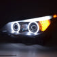 Faros Xenon Ojos De Angel Ccfl Bmw Serie 5 E60 / E61 05-08 Negro Lights > Headlights