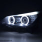 Faros Xenon Ojos De Angel Ccfl Bmw Serie 5 E60 / E61 05-08 Negro Lights > Headlights