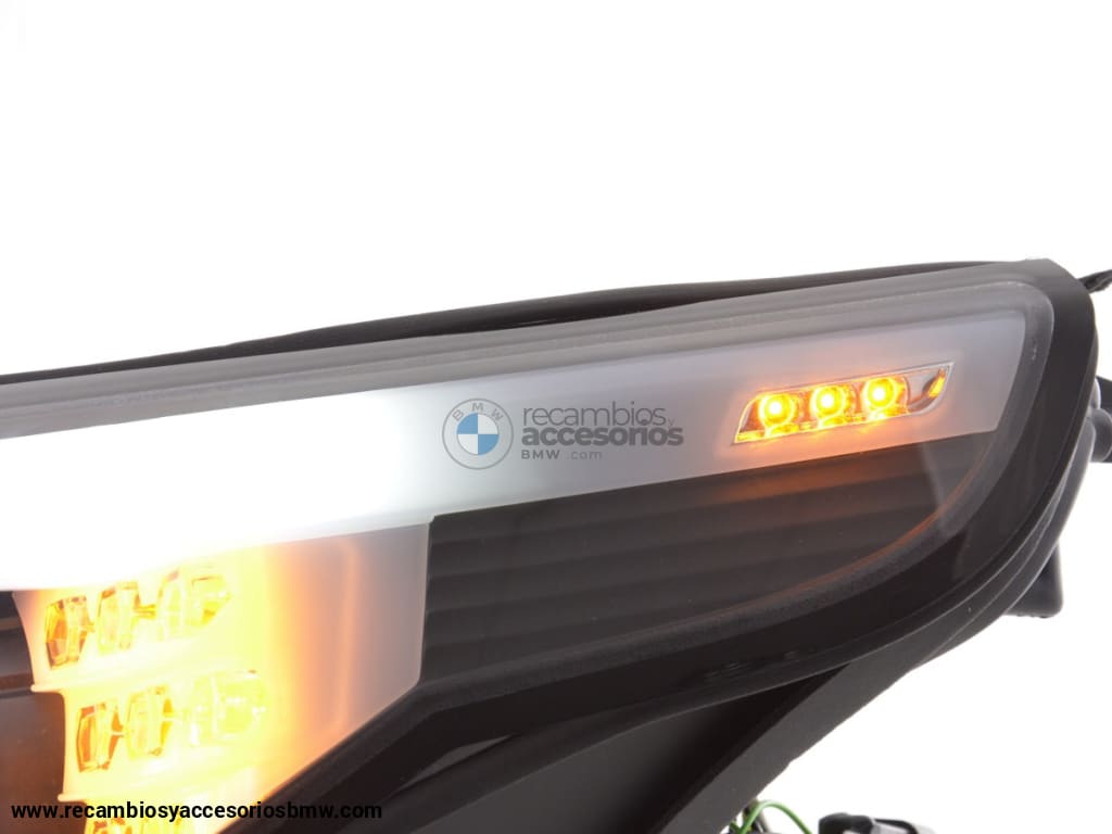 Faros Xenon Ojos De Angel Ccfl Bmw Serie 5 E60 / E61 05-08 Negro Lights > Headlights