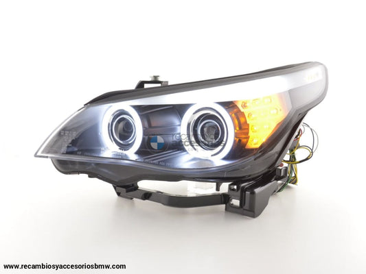 Faros Xenon Ojos De Angel Ccfl Bmw Serie 5 E60 / E61 05-08 Negro Lights > Headlights