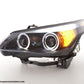 Faros Xenon Ojos De Angel Led Bmw Serie 5 E60/e61 03-04 Negro Lights > Headlights