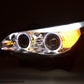 Faros Xenón Angel Eyes Led Bmw Serie 5 E60 / E61 05-07 Cromado Lights > Headlights