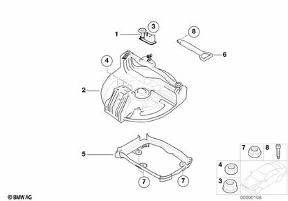 Griff para BMW Serie 3 E46, X3 E83 (OEM 51717030528). Original BMW.