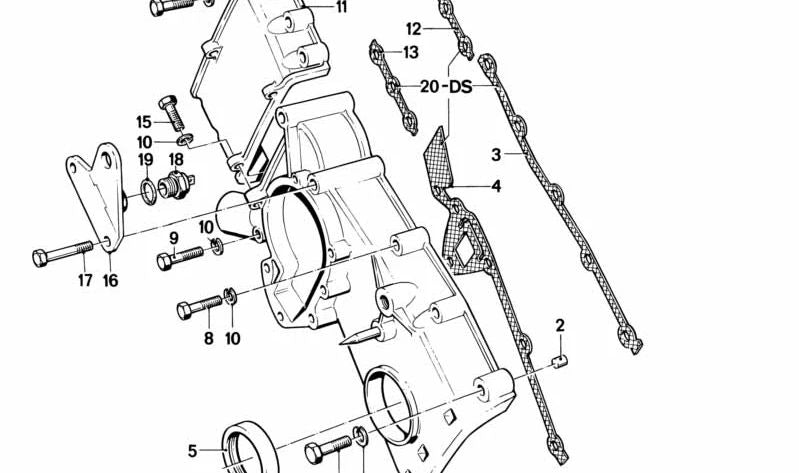 Junta sin amianto para BMW E21, E30, E12, E28 (OEM 11141727978). Original BMW