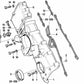 Junta derecha sin amianto para BMW E30 (OEM 11141312617). Original BMW