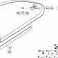 Innenfensterdichtung für BMW 3er E46 (OEM 51378252625). Original BMW