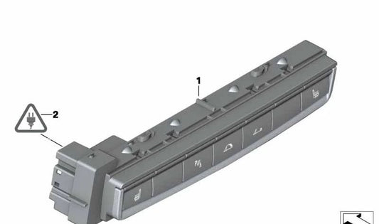 Modulo di controllo centrale (console) OEM 61319227822 per BMW E89 (Z4). BMW originale.