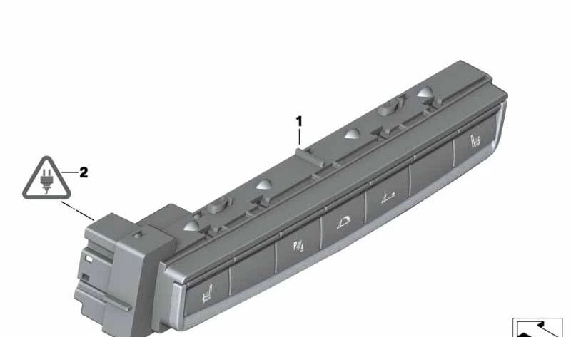 Button module Central Console OEM 61319146643 for BMW E89 Z4. Original BMW.