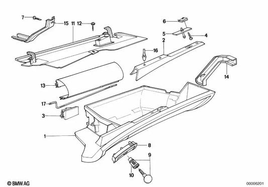 Soporte para BMW E32 (OEM 51161928629). Original BMW