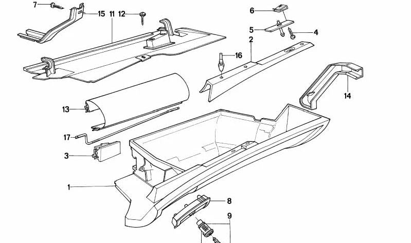 Tapón superior OEM 51161928718 para BMW E32. Original BMW.