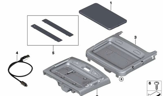 Touch Command Tablet for BMW G38, G11, G12 (OEM 84109824923). Genuine BMW