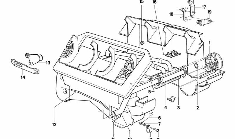 Válvula de agua para BMW Serie 3 E21 (OEM 64111360911). Original BMW