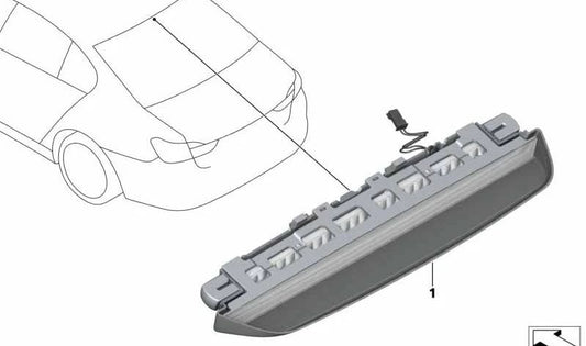 Tercera luz de freno para BMW G11, G12 (OEM 63257342972). Original BMW