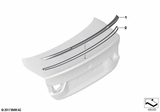 Heckspoiler-Klebeband für BMW F82N (OEM 51628076051). Original BMW.