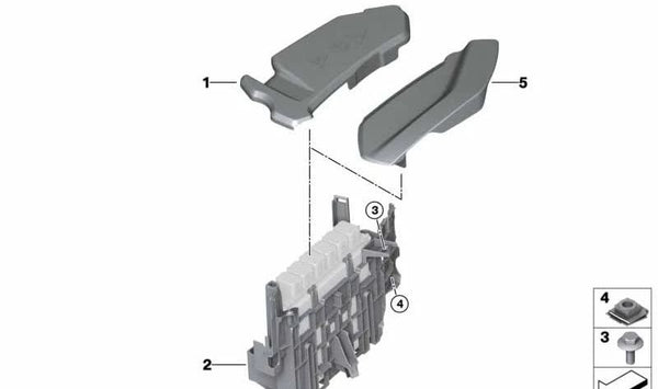 Cubierta para BMW G30, G31, G38, G32, G11, G12, G14 (OEM 12908578818). Original BMW