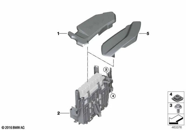 Cubierta para BMW G30, G31, G32 (OEM 12908740833). Original BMW.