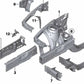 Extensión soporte paso de rueda izquierda para BMW Serie 1 F20, F21, Serie 3 F30, F31, F34, F35, F80 (OEM 41007321721). Original BMW