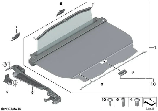 Revestimiento antepecho izquierdo para BMW Serie 5 F11, F11N (OEM 51479200693). Original BMW