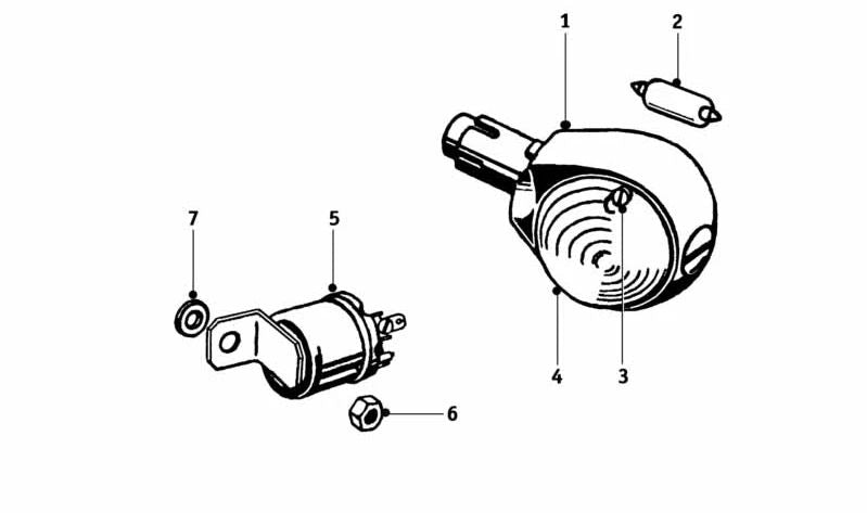 Separador de disco de freno OEM 34213060174 para BMW (Modelos compatibles: E46, E90, E91, E92, E93, F30, F31, F34, G20). Original BMW.